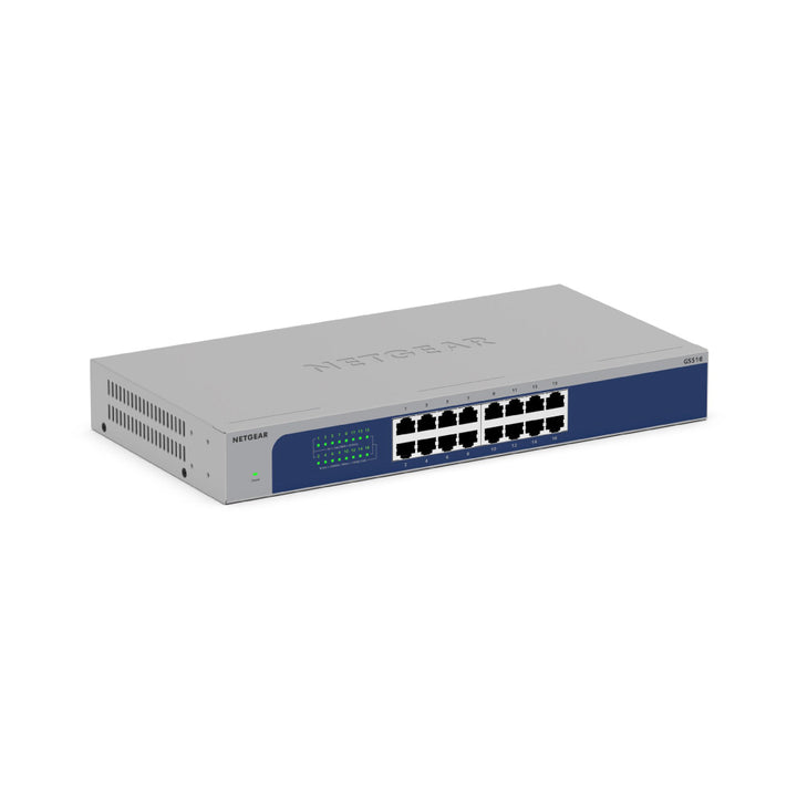 NETGEAR GS516 16-Port Gigabit Unmanaged Desktop / Rack Mount Switch
