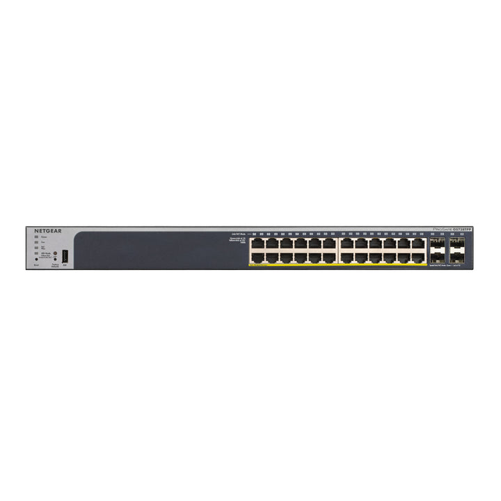 NETGEAR GS728TPPv3 24-Port Gigabit Ethernet PoE+ Smart Switch w/ optional Remote/Cloud Management and 4 SFP Ports (380W)
