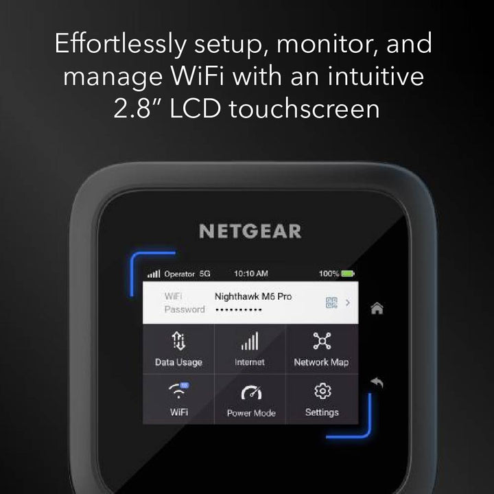 NETGEAR Nighthawk MR6550 M6 Pro 5G mmWave WiFi 6E Mobile Hotspot Router (5G SA/NSA)