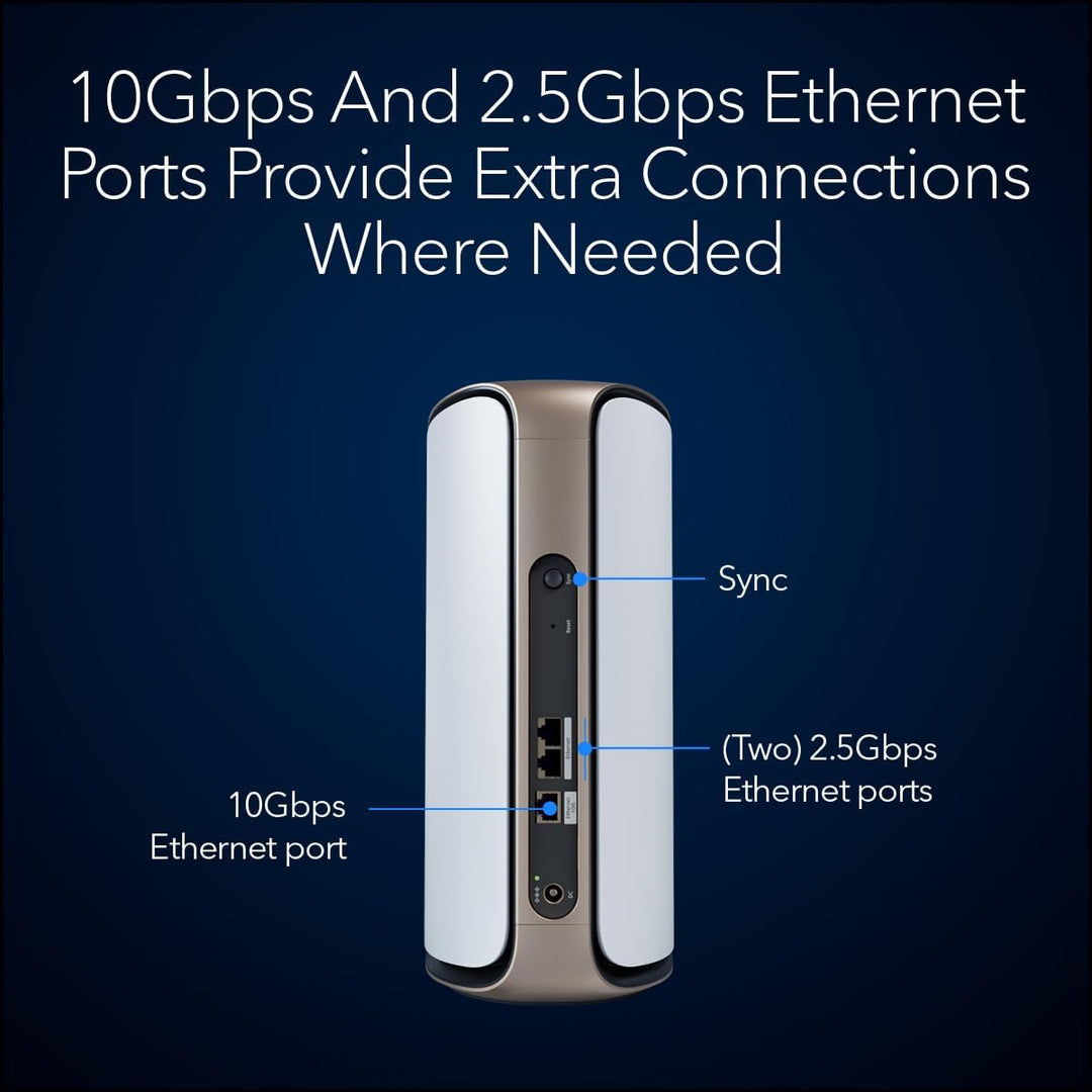 Orbi 970 Quad-Band WiFi 7 Mesh Add-on Satellite - White - BE27000 (RBE970)
