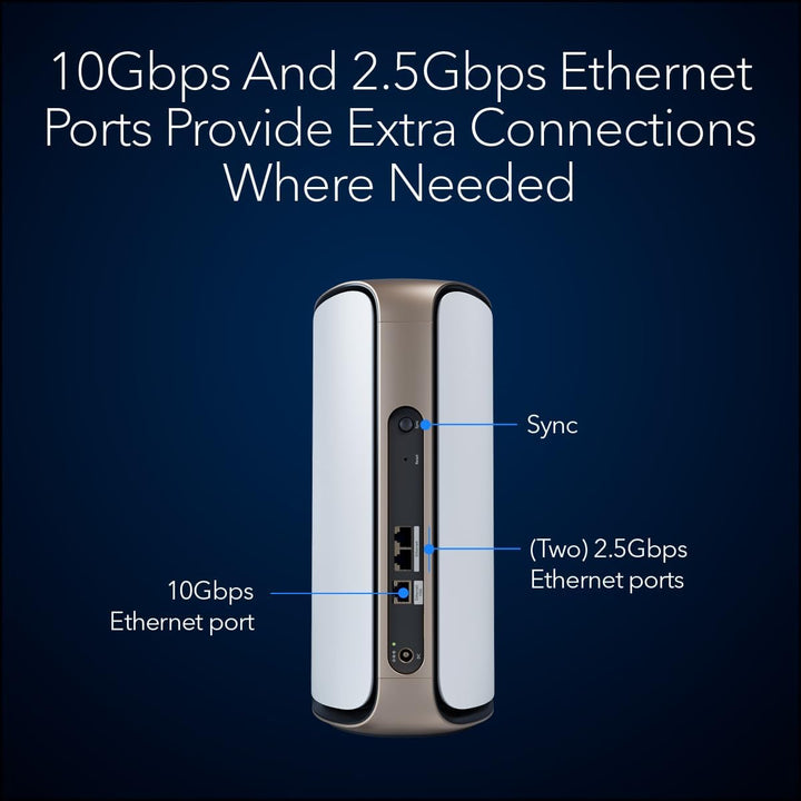 Orbi 970 Quad-Band WiFi 7 Mesh Add-on Satellite - White - BE27000 (RBE970)
