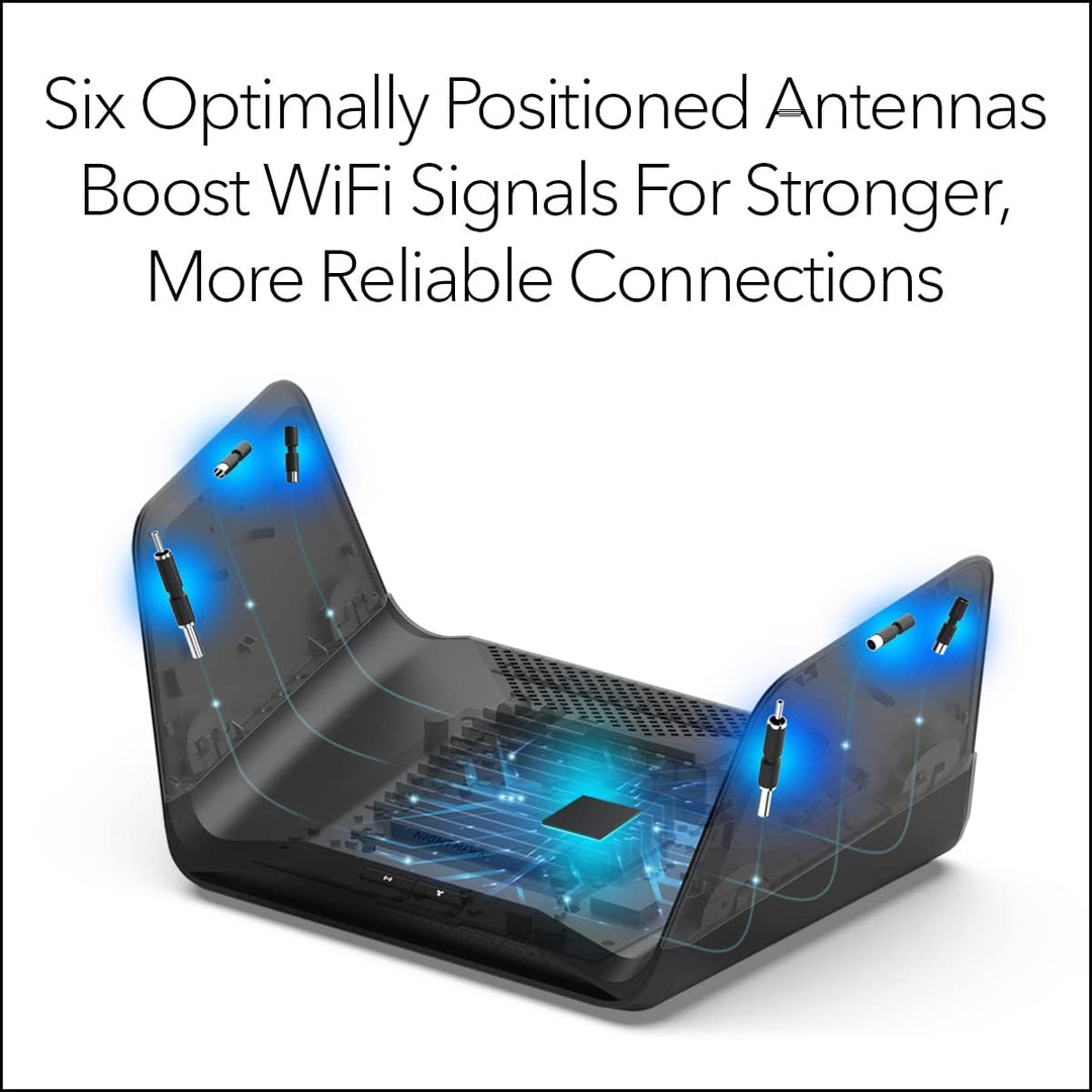 Nighthawk 8-Stream Tri-Band WiFi 6E Router - AXE7800 7.8Gbps (RAXE300)