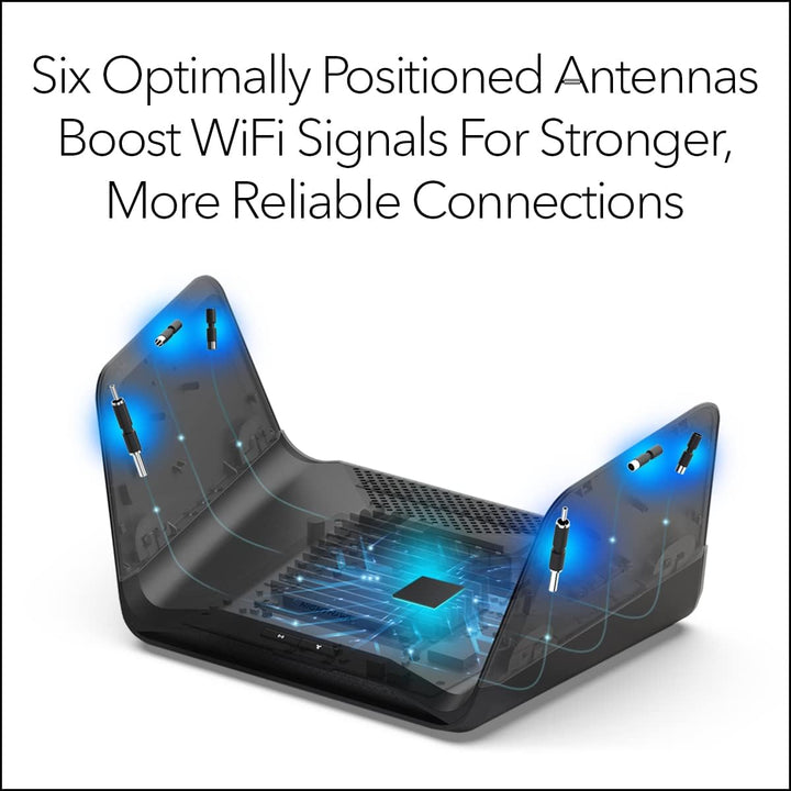 Nighthawk 8-Stream Tri-Band WiFi 6E Router - AXE7800 7.8Gbps (RAXE300)