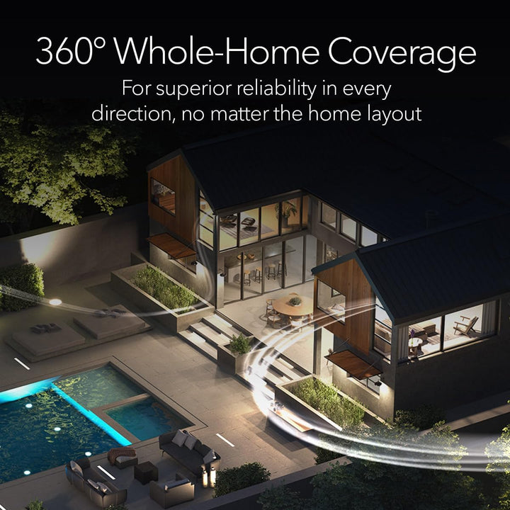 Orbi 970 Quad-Band WiFi 7 Mesh System - 2 Pack - White - BE27000 (RBE972S)