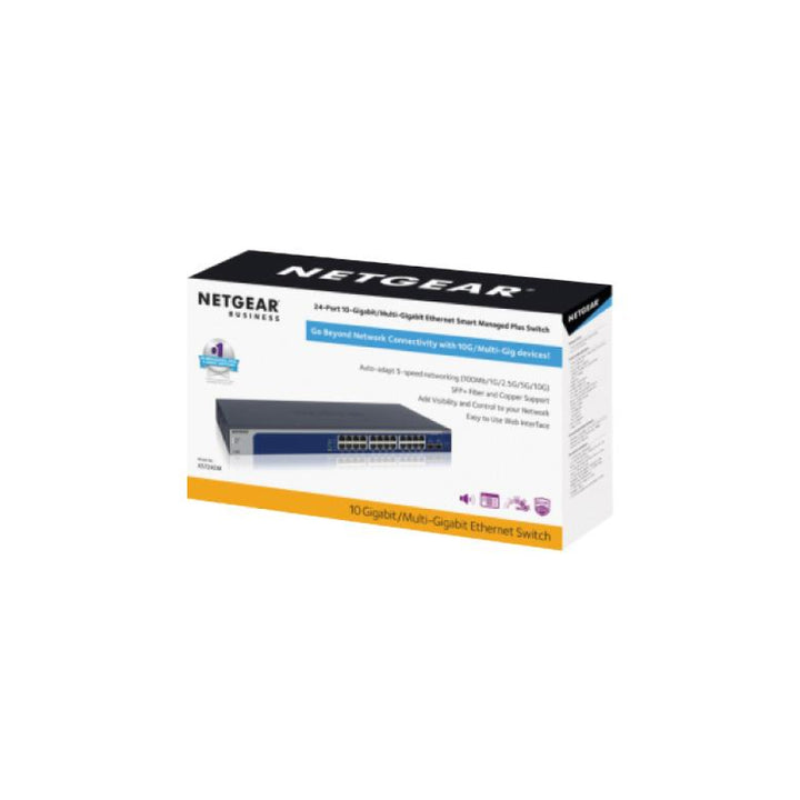 Netgear XS724EM-100EUS 24-Port 10G/Multi-Gigabit Plus Switch with 2 Dedicated SFP+ Ports