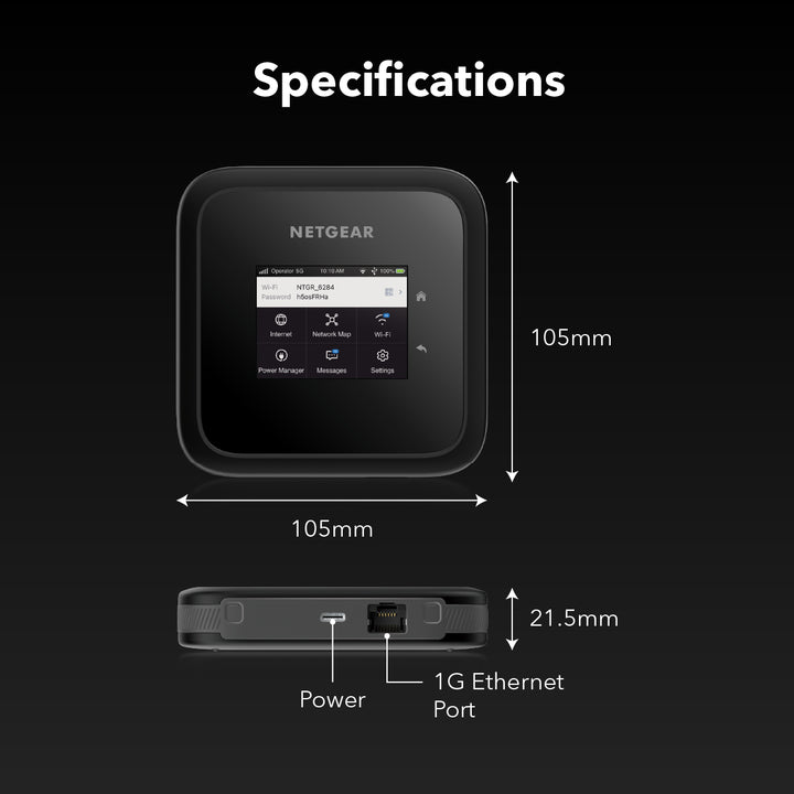 NETGEAR Nighthawk M6 5G WiFi 6 Mobile Hotspot Router (MR6110)