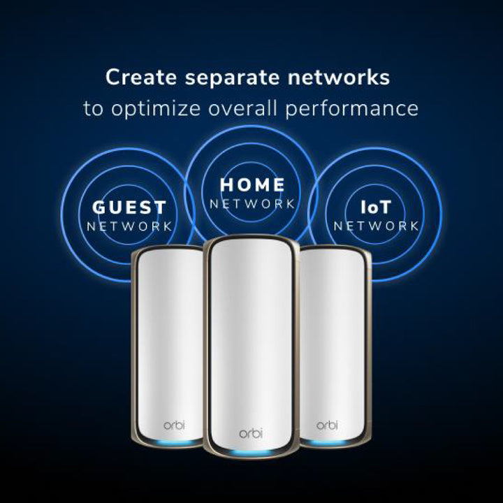 NETGEAR Orbi 970 Quad-Band 10G WiFi 7 Mesh (RBE974S)