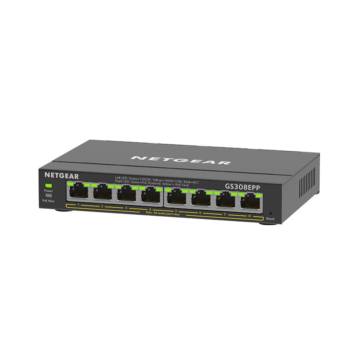 Netgear GS308EPP 8-Port PoE+ Gigabit Ethernet Managed Desktop Switch