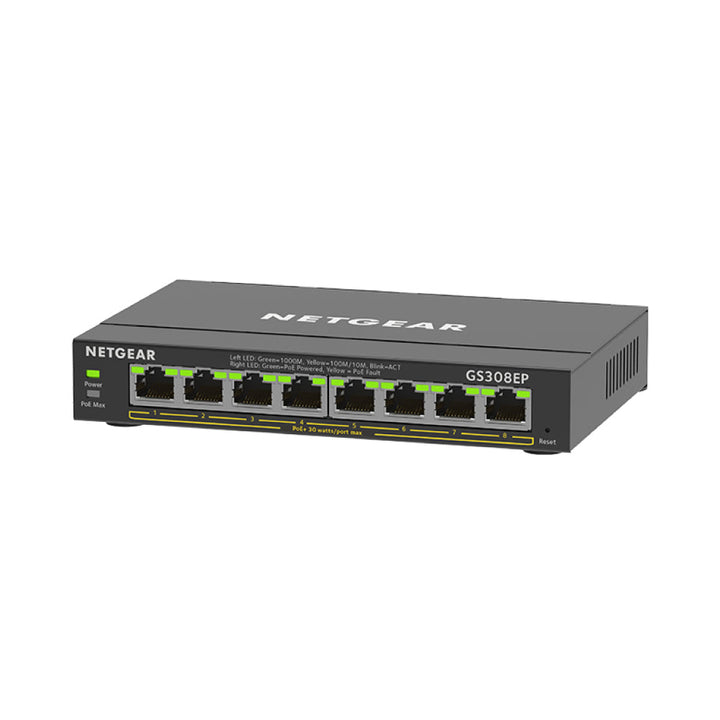 Netgear GS308EP 8-Port PoE+ Gigabit Ethernet Managed Desktop Switch