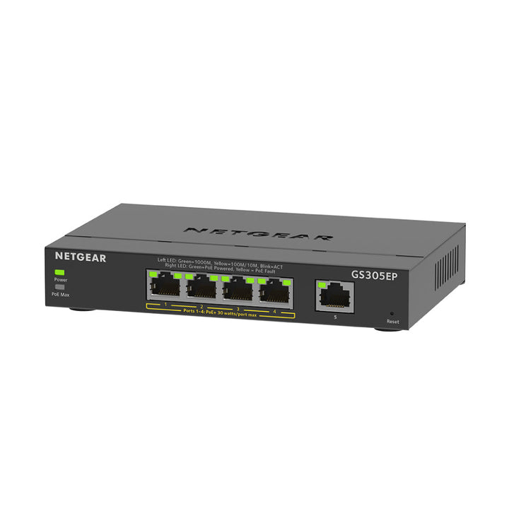 Netgear GS305EP 5-Port PoE+ Gigabit Ethernet Managed Desktop Switch