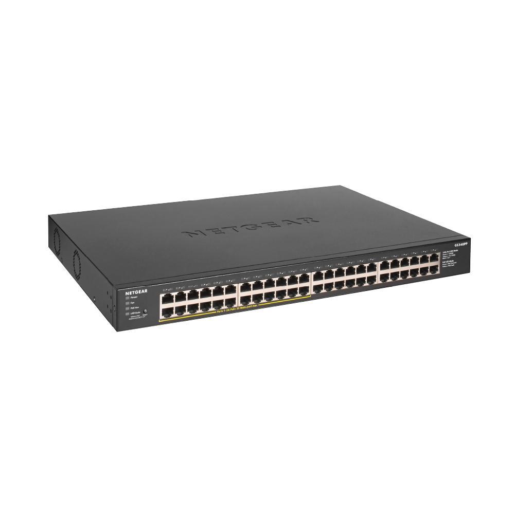 Netgear GS348PP 48-Port Gigabit Ethernet Unmanaged PoE+ Rackmount Switch