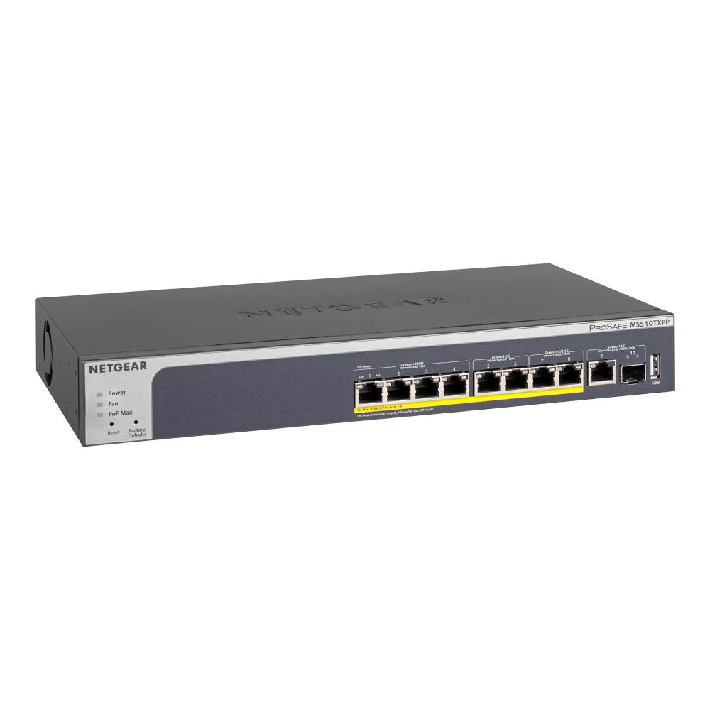 NETGEAR WiFi 6 Wireless Access Point Bundle (WAX610 + MS510TXPP)NETGEAR WiFi 6 Wireless Access Point Bundle (WAX610 + MS510TXPP)