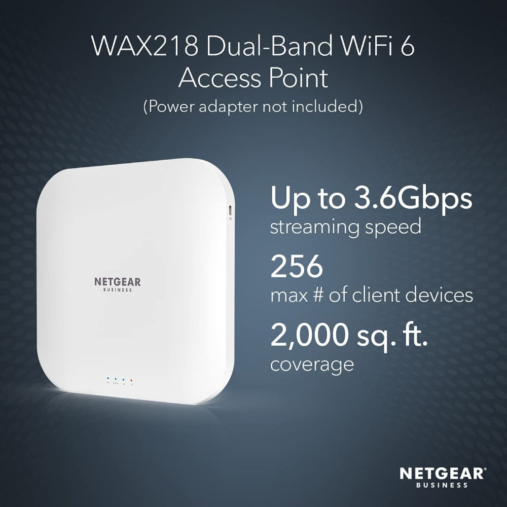NETGEAR WiFi 6 Wireless Access Point Bundle ( WAX218 + GS305EP )