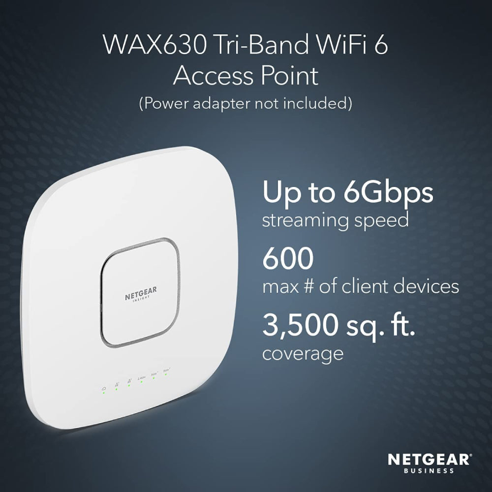 NETGEAR WiFi 6 Wireless Access Point Bundle ( WAX630 + MS108EUP )