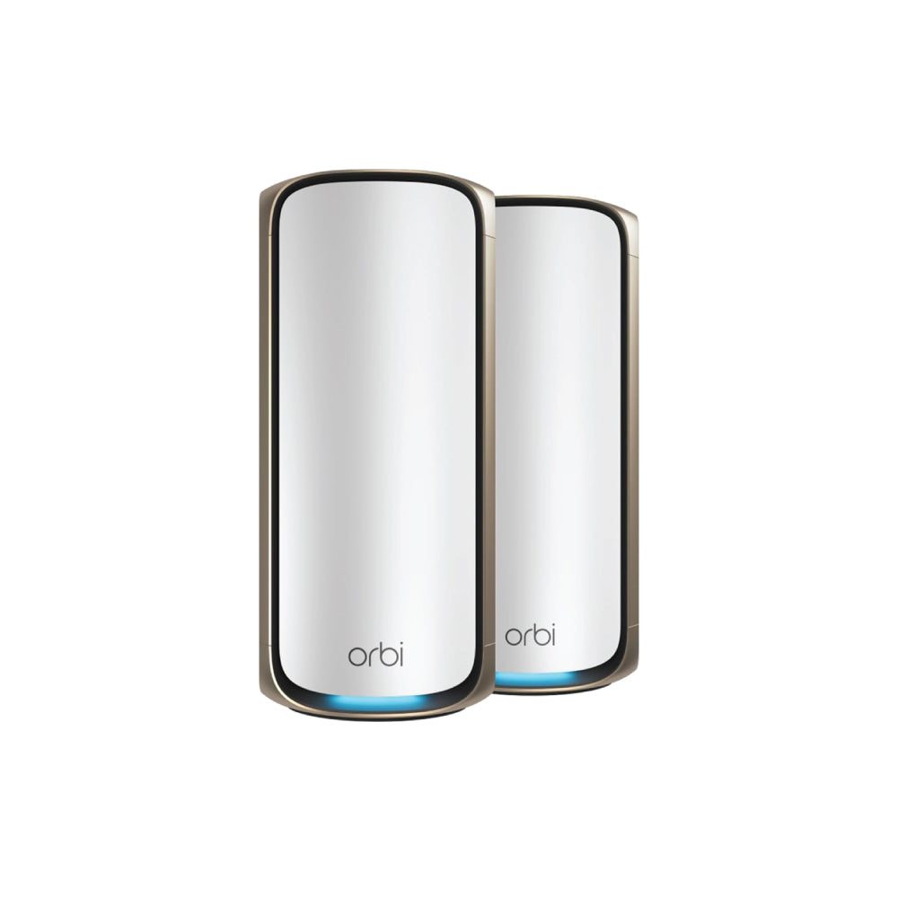 Orbi 970 Quad-Band WiFi 7 Mesh System - 2 Pack - White - BE27000 (RBE972S)