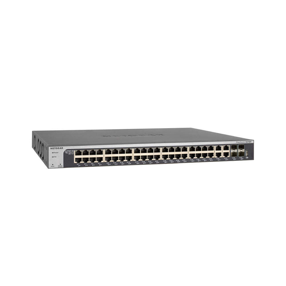 NETGEAR XS748T 48-Port 10-Gigabit Ethernet Smart Switch with 4 Dedicated SFP+ Ports