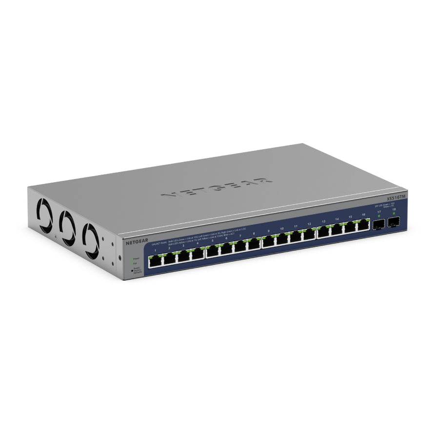 NETGEAR XS516TM 16-Port 10G/Multi-Gigabit Ethernet Smart Switch with 2 10G SFP+ Ports