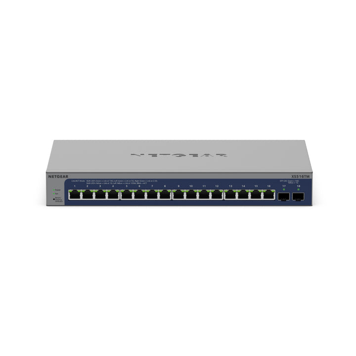 NETGEAR XS516TM 16-Port 10G/Multi-Gigabit Ethernet Smart Switch with 2 10G SFP+ Ports