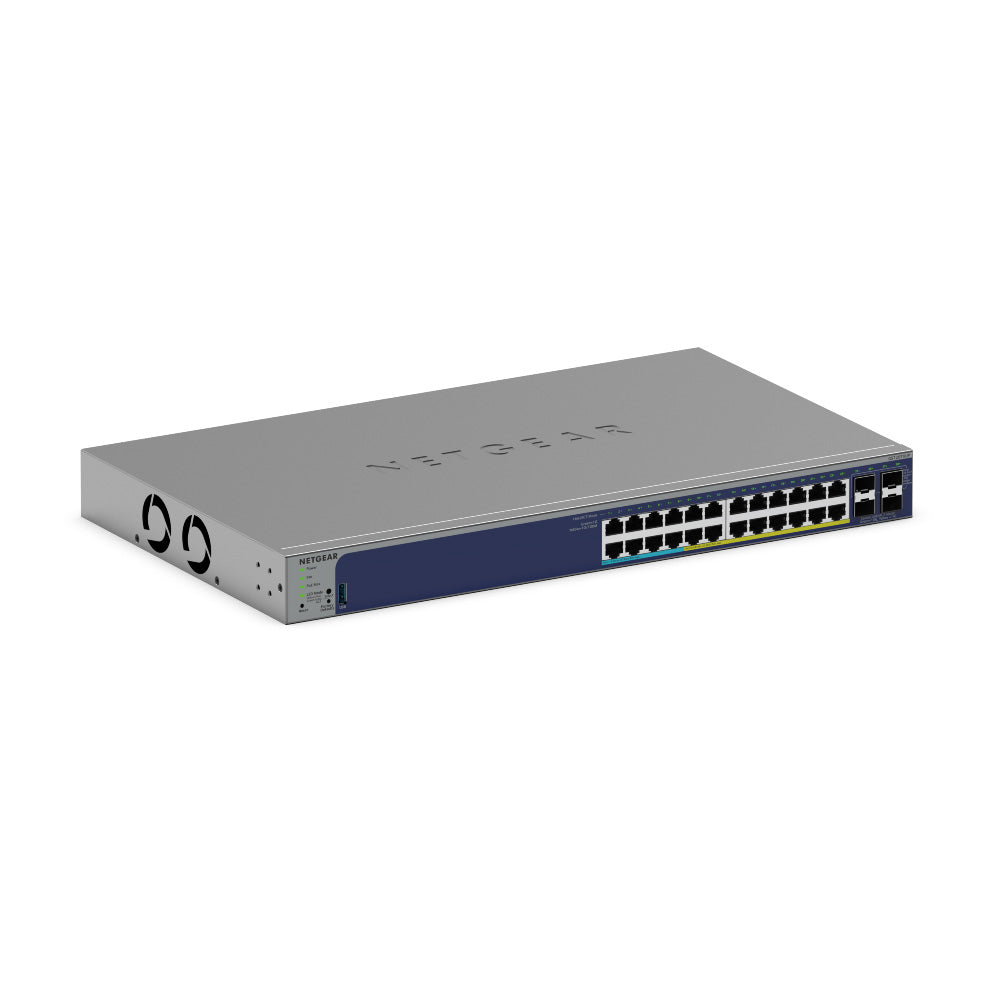 NETGEAR GS728TXUPv3 24-Port Gigabit PoE+ and PoE++ Smart Switch with 4 SFP+ Ports (420W)