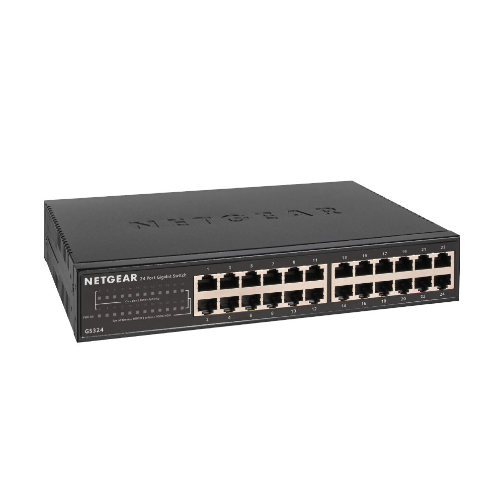 NETGEAR GS324v2 24-Port Gigabit Ethernet Unmanaged Essentials Switch