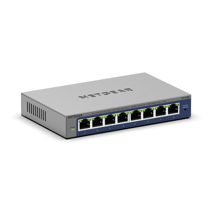 NETGEAR GS108E ProSafe 8-Port Gigabit Unmanaged PLUS Switch