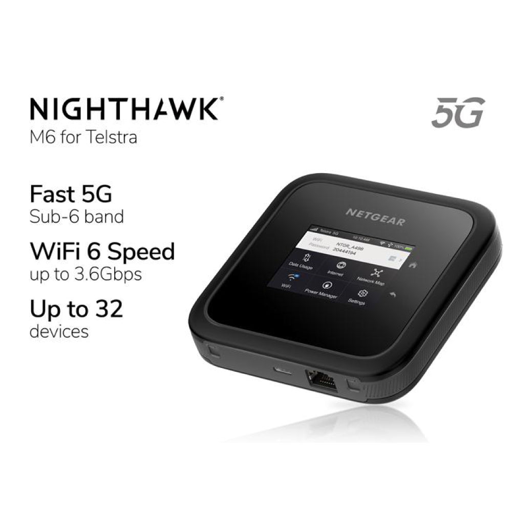 NETGEAR Nighthawk M6 5G WiFi 6 Mobile Hotspot Router (MR6110)