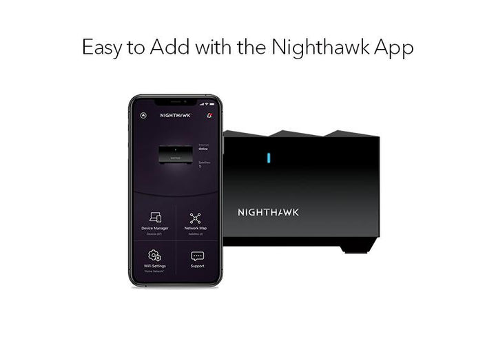 NETGEAR Nighthawk Dual-Band WiFi 6 Mesh Add-on Satellite (MS70)