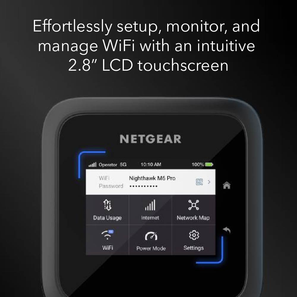 NETGEAR Nighthawk MR6550 M6 Pro 5G mmWave WiFi 6E Mobile Hotspot Router (5G SA/NSA)