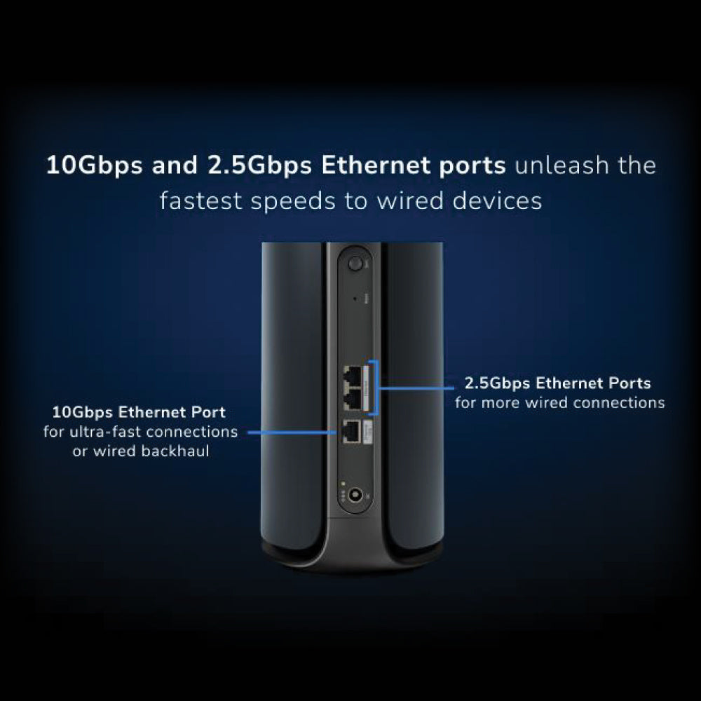 Orbi 970 Quad-Band WiFi 7 Mesh Add-on Satellite - Black - BE27000 (RBE970B)