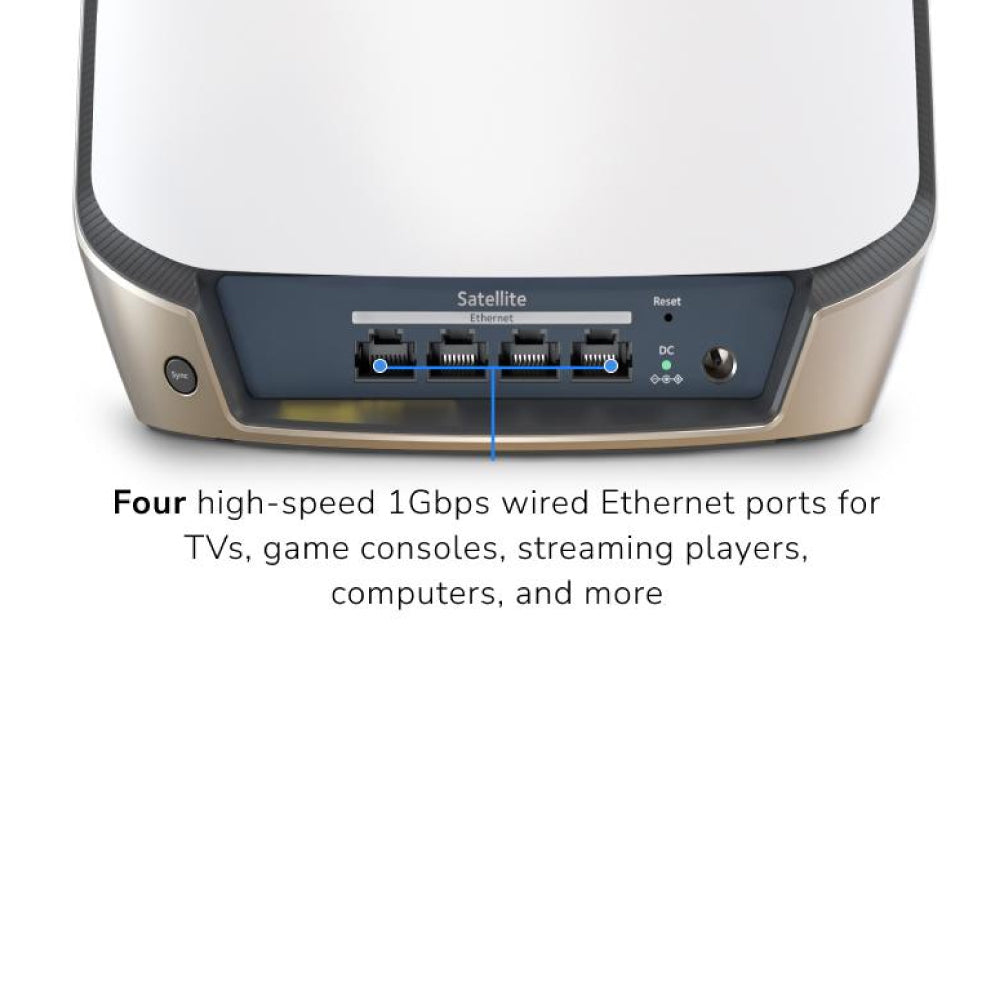 NETGEAR Orbi 860 Tri-Band 10G WiFi 6 Mesh Add-on Satellite (RBS860)