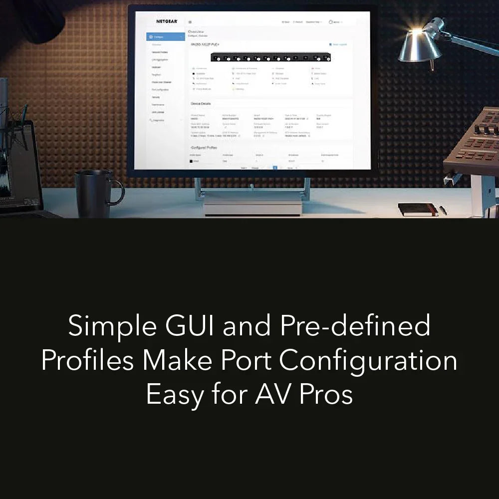 NETGEAR AV Line M4250-8G2XF-PoE+ (GSM4210PX) 8x1G PoE+ 220W and 2xSFP+ Managed Switch