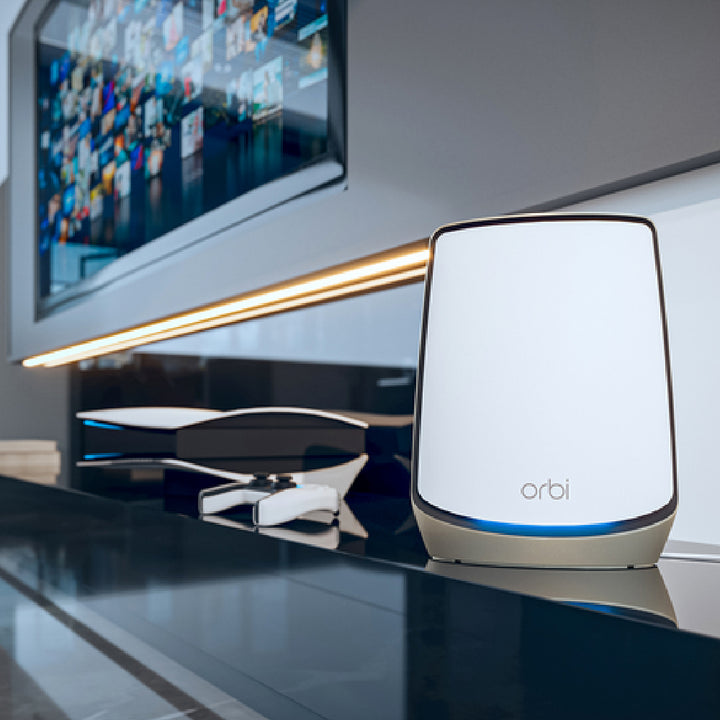 Orbi 860 Tri-Band WiFi 6 Mesh System - AX6000 6Gbps - 2-Pack - White (RBK862S)