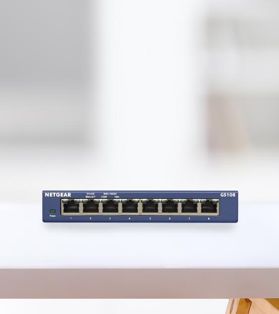 NETGEAR ProSafe™ 8-Port Gigabit Unmanaged Desktop Switch (GS108GE)