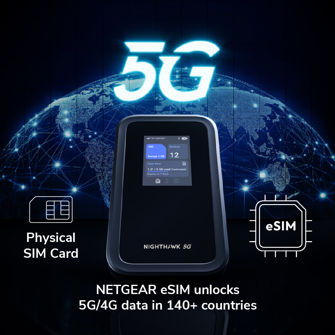 NETGEAR Nighthawk M7 5G WiFi 7 Mobile Hotspot Router with eSIM (MH7150)