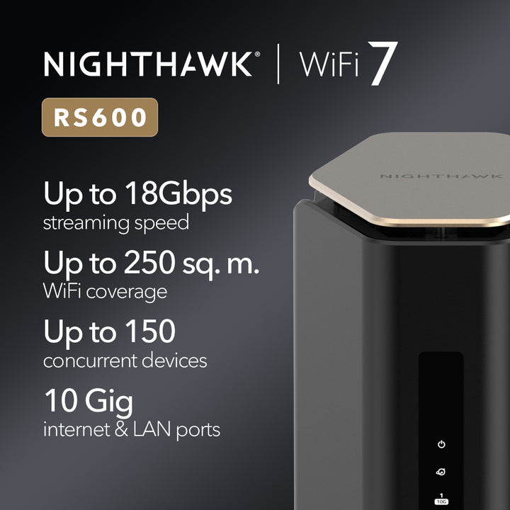 NETGEAR Nighthawk RS600 Tri-Band 10G WiFi 7 Router