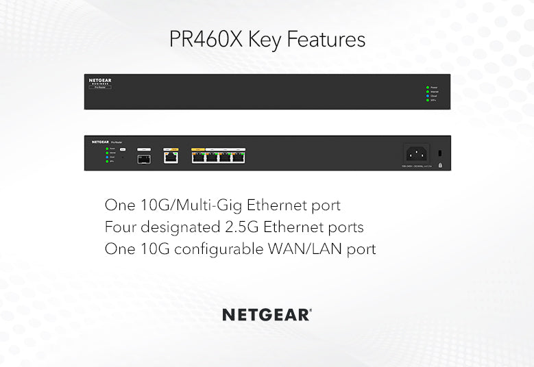 NETGEAR PR460X 10G/Multi-Gigabit Dual WAN Pro Router