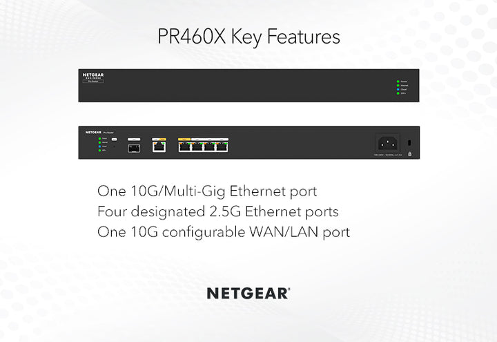 NETGEAR PR460X 10G/Multi-Gigabit Dual WAN Pro Router