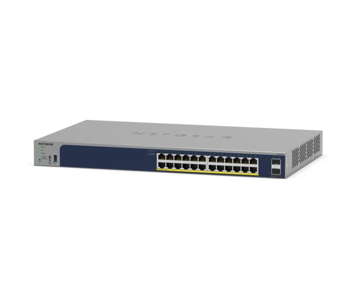 NETGEAR GS724TPv3 24-Port Gigabit Ethernet Smart Managed Pro PoE Switch