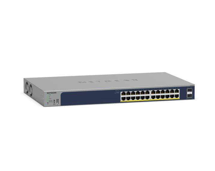 NETGEAR GS724TPv3 24-Port Gigabit Ethernet Smart Managed Pro PoE Switch