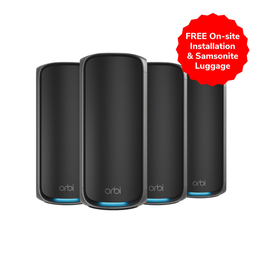 NETGEAR Orbi 970 Quad-Band 10G WiFi 7 Mesh (RBE974SB)