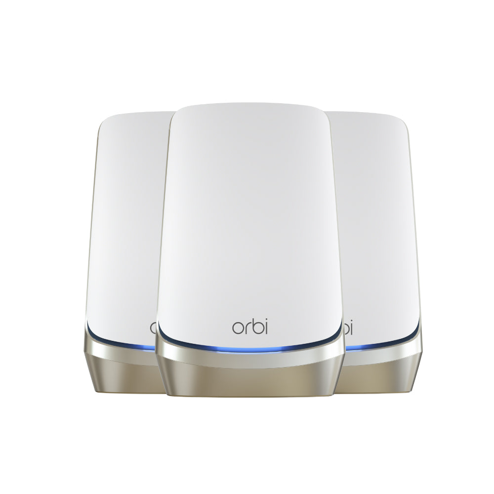  Orbi RBKE963 Quad-Band 3-Pack WiFi 6E Mesh System - AXE11000 (10Gb Port/1-Yr Armor)