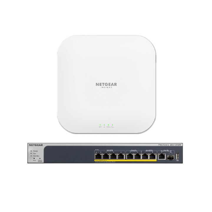 NETGEAR WiFi 6 Wireless Access Point Bundle (WAX620 + MS510TXPP)