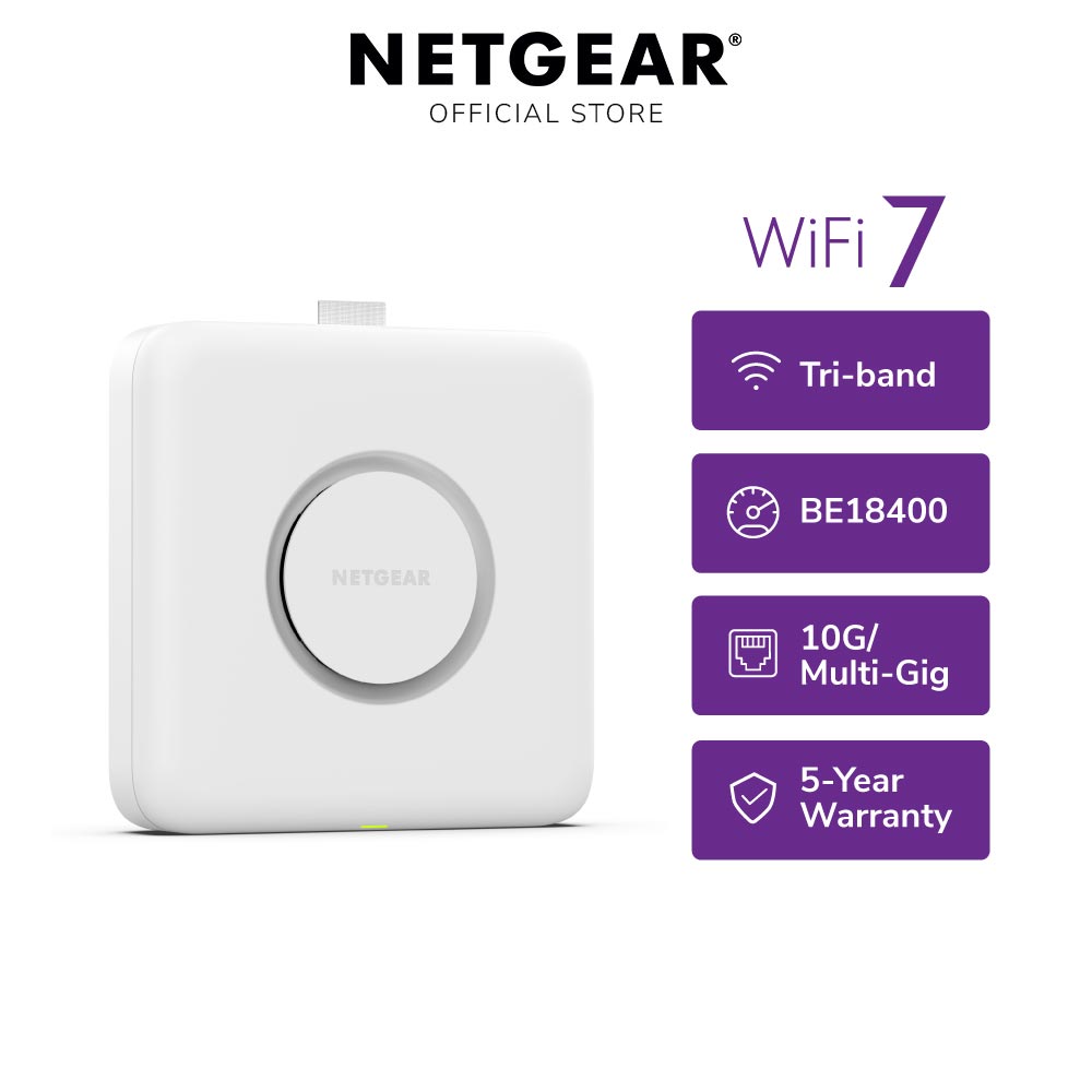 NETGEAR WBE750 Tri-Band PoE 10G Insight Manageable WiFi 7 Access Point