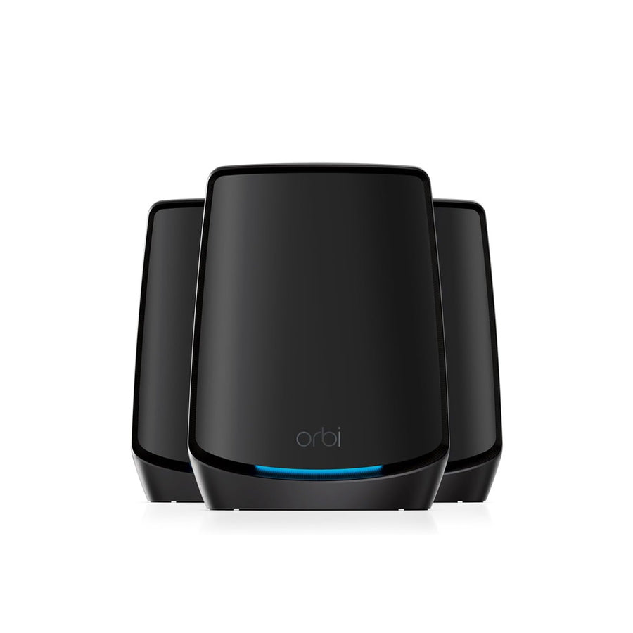 NETGEAR Orbi 860 Tri-Band WiFi 6 Mesh System - AX6000 6Gbps - 3-Pack - Black (RBK863SB)