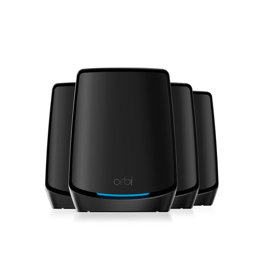 NETGEAR Orbi 860 Tri-Band WiFi 6 Mesh System - AX6000 6Gbps - 4-Pack - Black (RBK864SB)