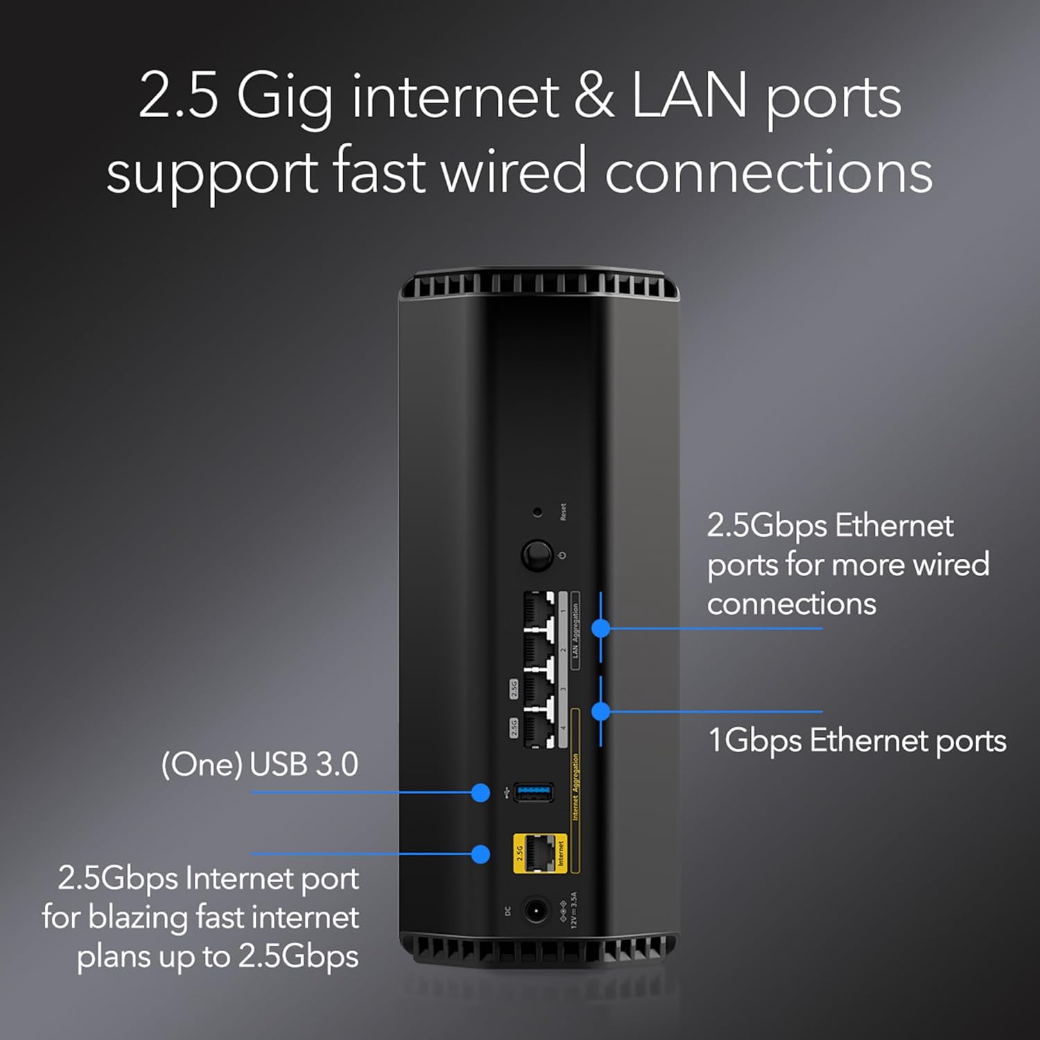 NETGEAR Nighthawk Tri-Band WiFi 7 Router - BE9300 9.3Gbps (RS300)