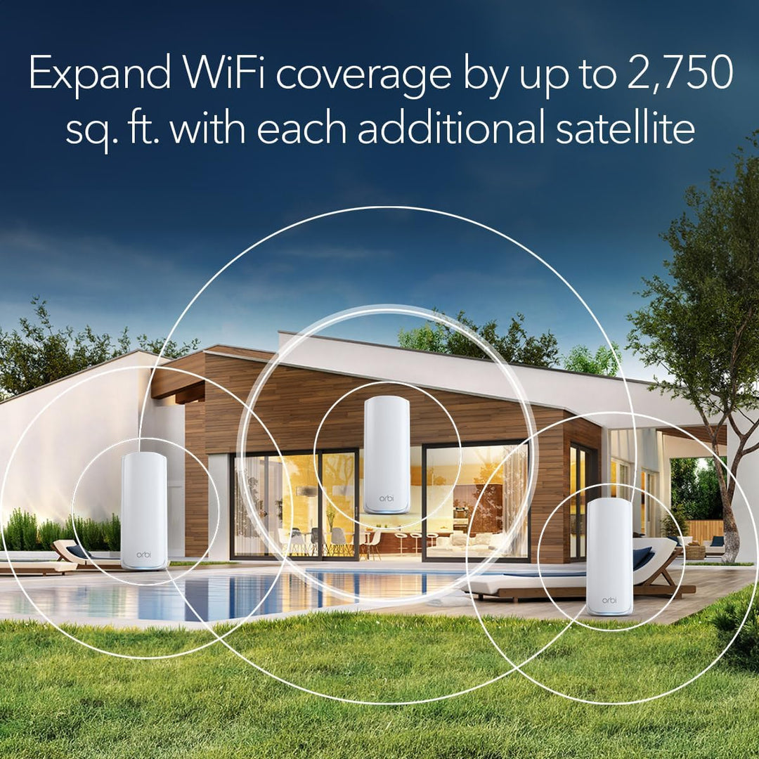 NETGEAR Orbi 770 Tri-Band WiFi 7 Mesh Add-on Satellite - BE11000 11Gbps (RBE770)
