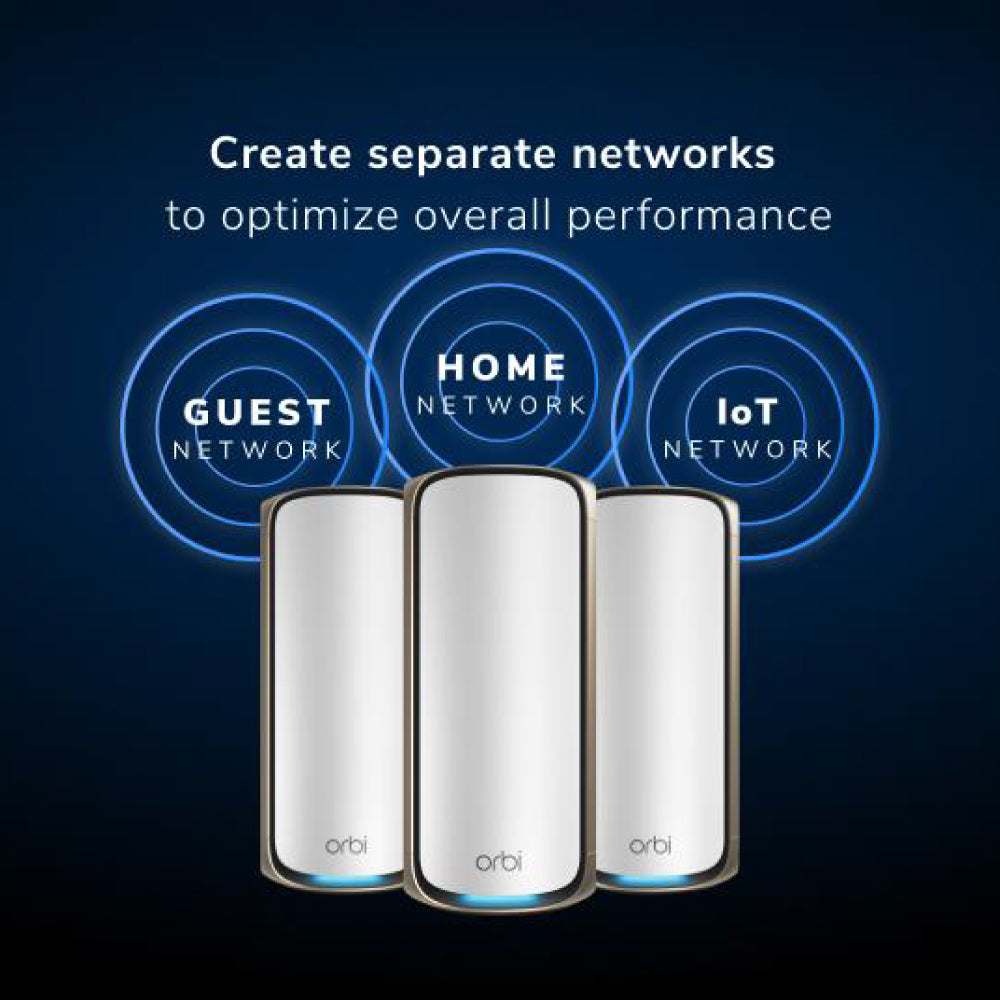 NETGEAR Orbi 970 Quad-Band 10G WiFi 7 Mesh (RBE974S)
