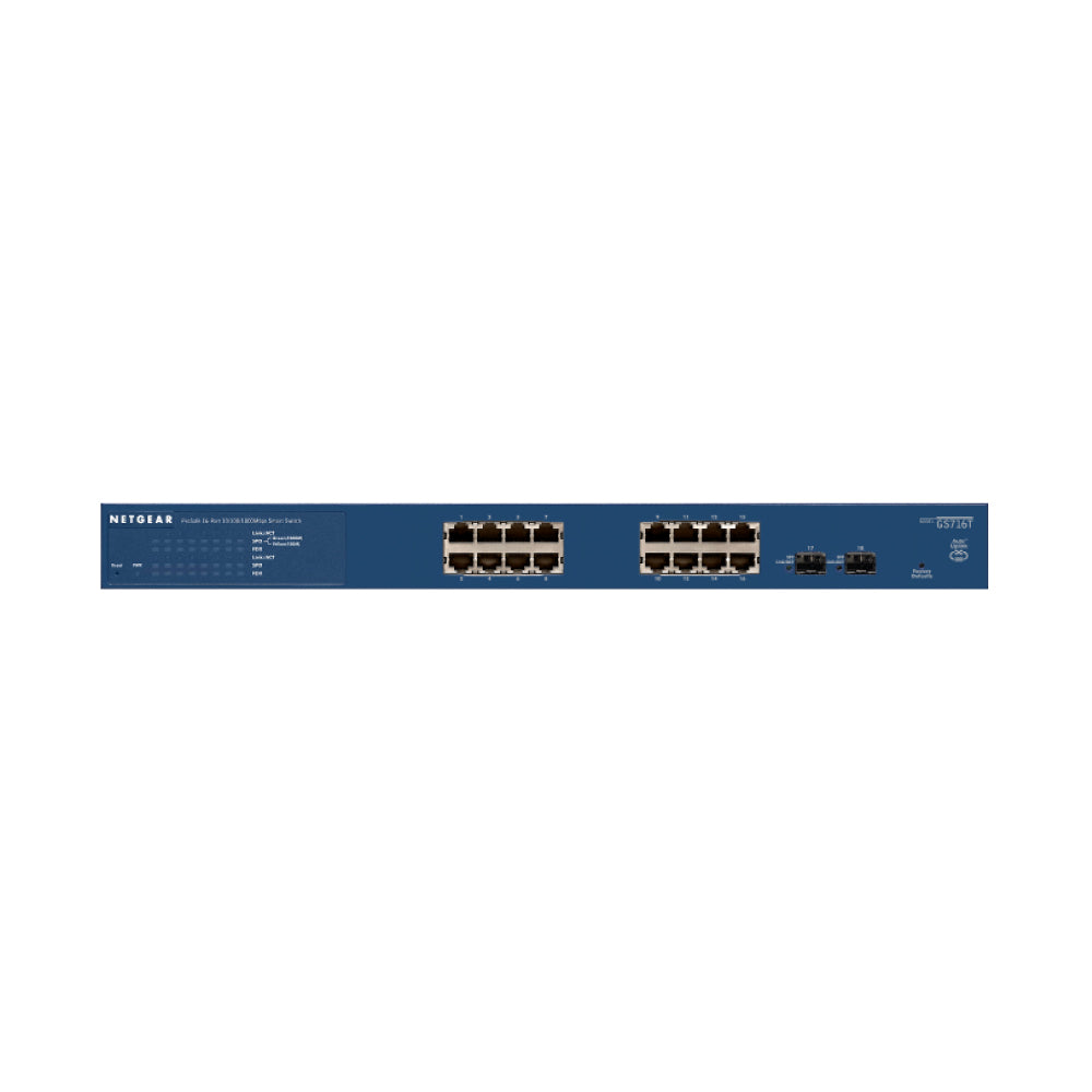 NETGEAR GS716Tv3 16-Port Gigabit Ethernet Smart Managed Pro Switch