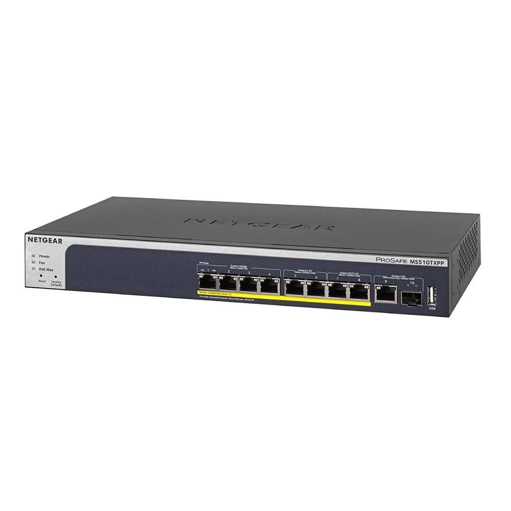 Netgear MS510TXPP 10-Port PoE+ Multi-Gigabit/10G Managed Pro Switch 